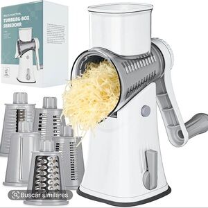 White and Gray Manual Vegetable Slicer